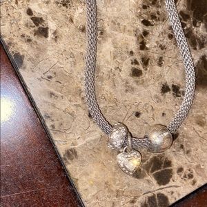 Brighton necklace with three charms